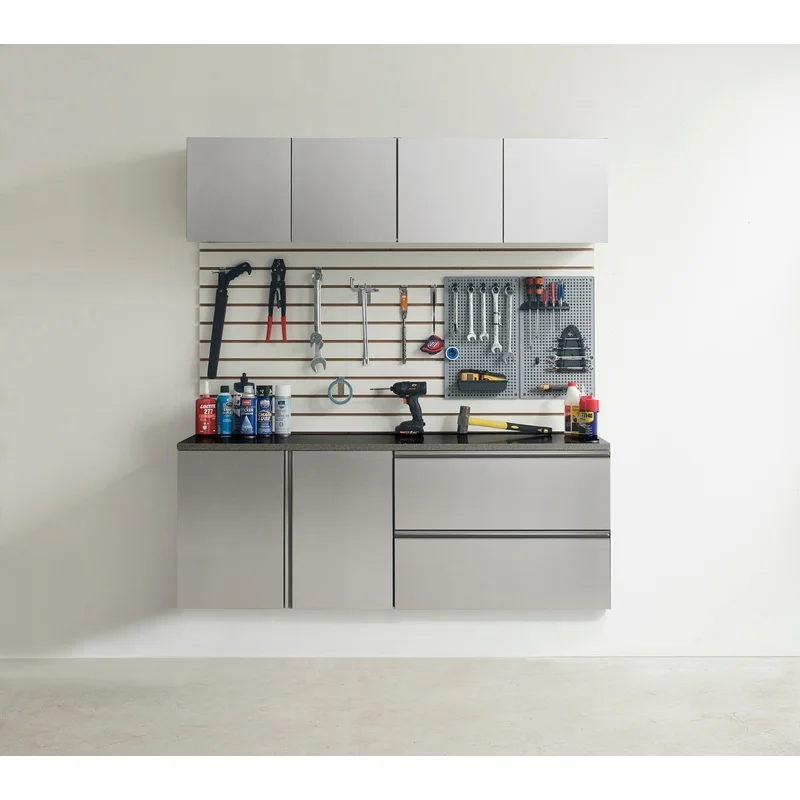 

Nova 64W x 72H x 20D Metallic Grey Garage Cabinet Set (5-Piece)