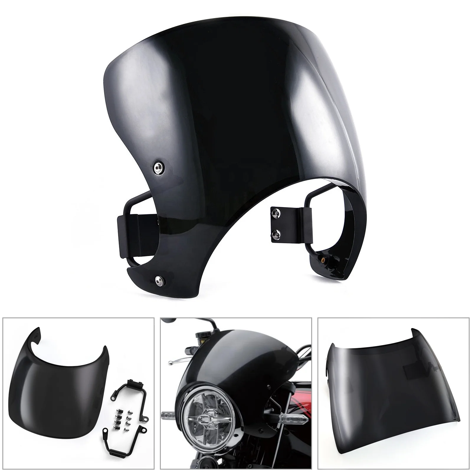 ABS Windscreen Windshield Cafe Racer Wind Protector For Kawasaki Z900RS 2018