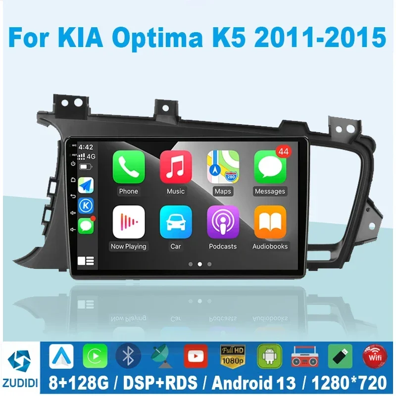 

Car Radio Android Auto For KIA Optima K5 2013-2015 GPS Navi Multimedia Player Stereo QLED Carplay HU No 2 Din 2din DVD