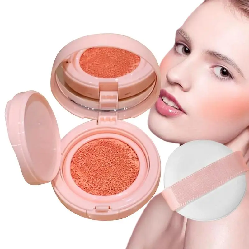 Luchtkussen Blusher Lage Verzadiging Gezicht Contour Wang Rouge Blijvende Arcering Matte Cosmetica Lip Wang Vloeistof Blush