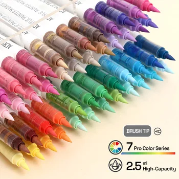 Acrylic Brush Paint Marker Set 1