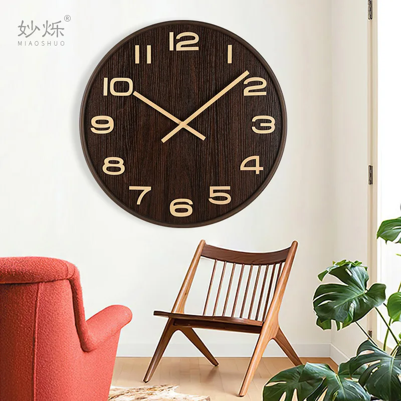 

Home Decoration Wall Clock Home Living Room Watch Hotel Atmospheric Clock Wall-mounted Modern Fashion Simple Watch