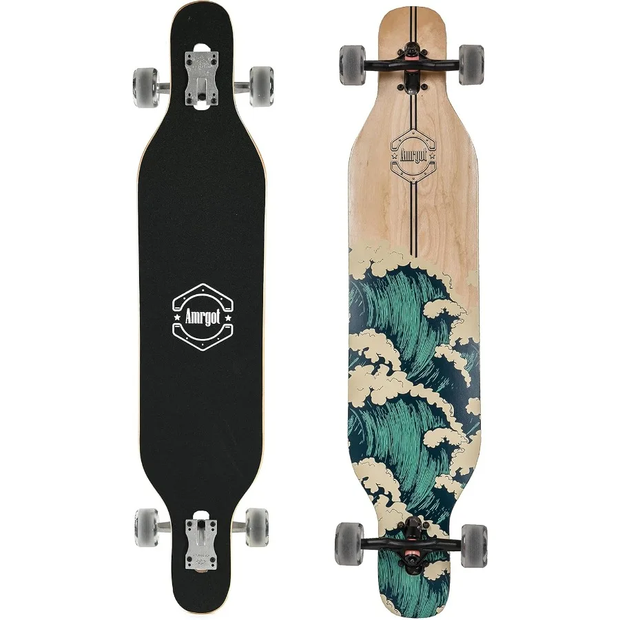 

42 inches Complete Longborads Drop Through Deck Concave Cruise Professional Longboards