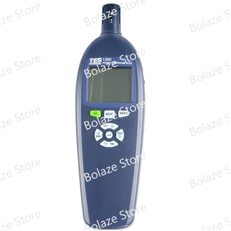 

TES-1260 handheld hygrograph industrial high precision wet bulb temperature test dual display