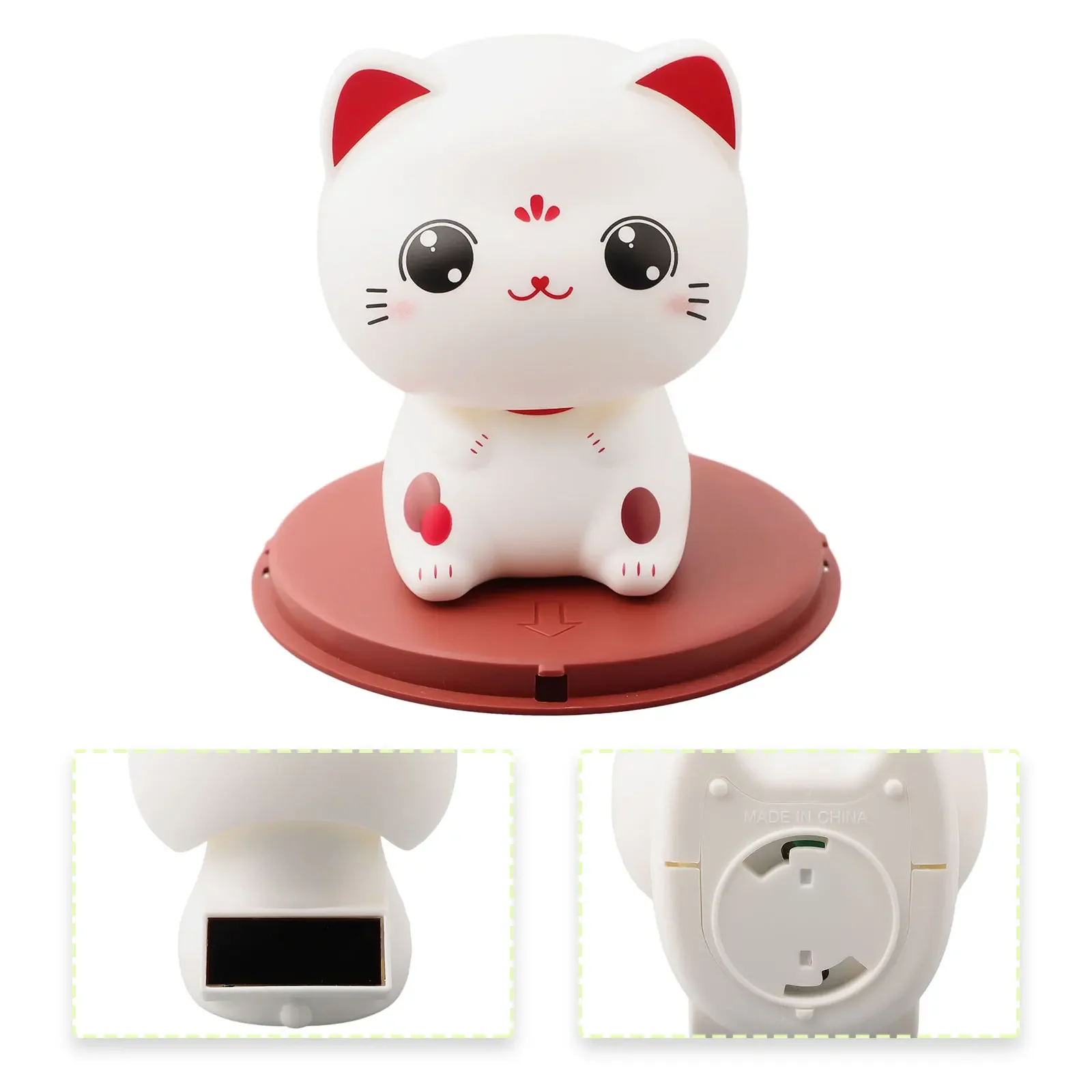 Business Cute Cat Good Luck And Wealth Happiness And Auspiciousness Automatic Nodding Beautiful And Cute Decoration Nodding