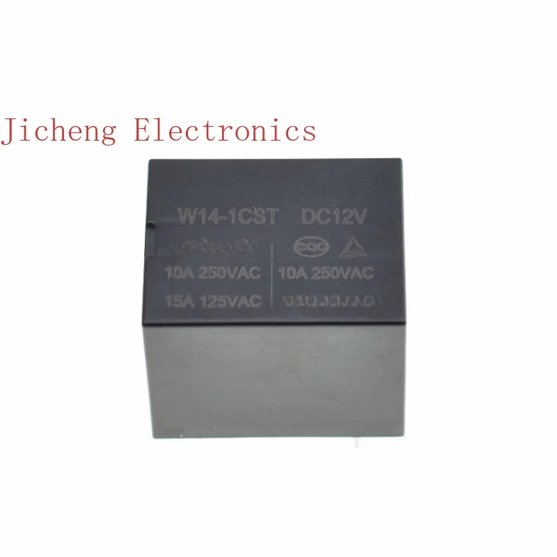 10PCS T73 relay W14-1AST/1CST-DC5V 12V 24v 4pins 5pins 10A250VAC