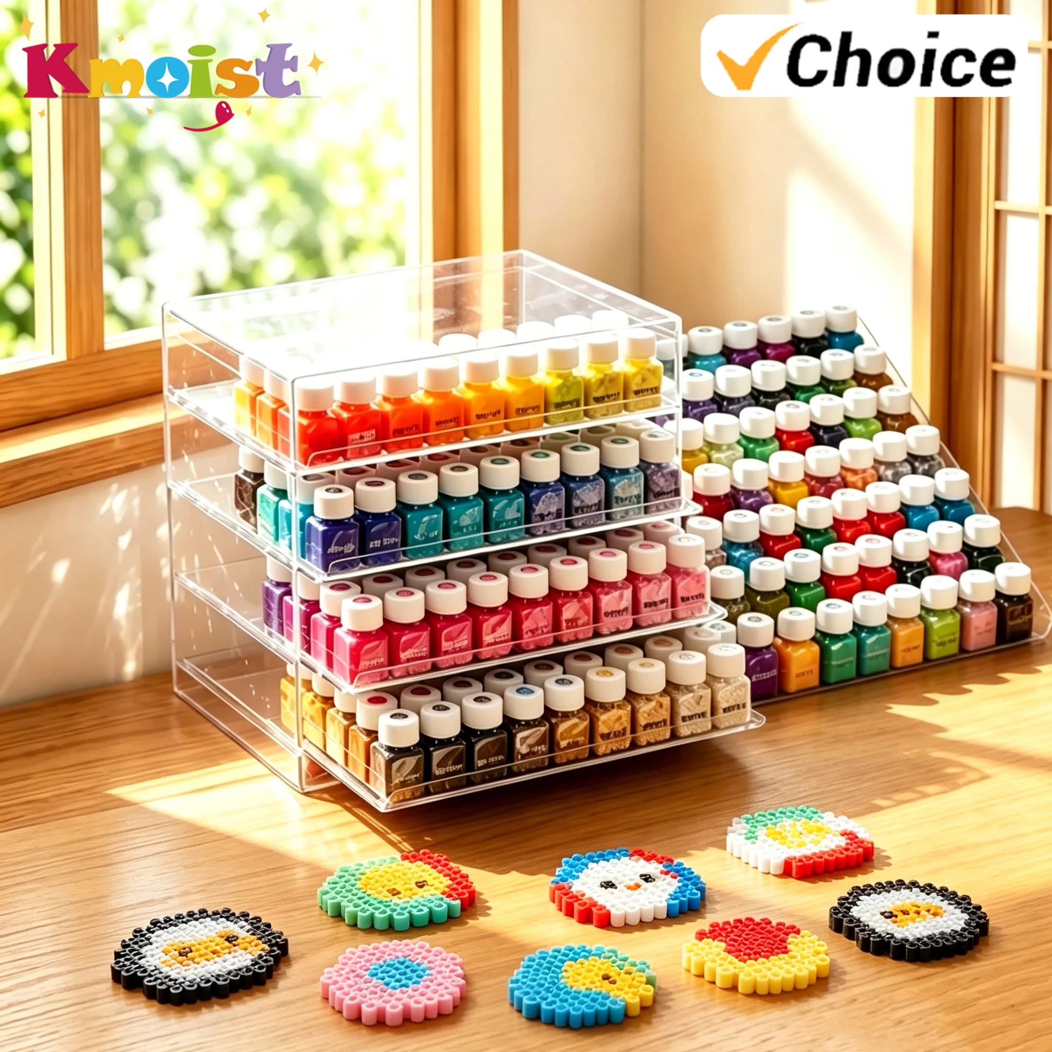2.6mm Fuse Beads Pixel Art 3D Puzzles 24 48 72 96 Colors Beads Set with Tools Making Kit DIY Handmade Anniversary Birthday Gifts