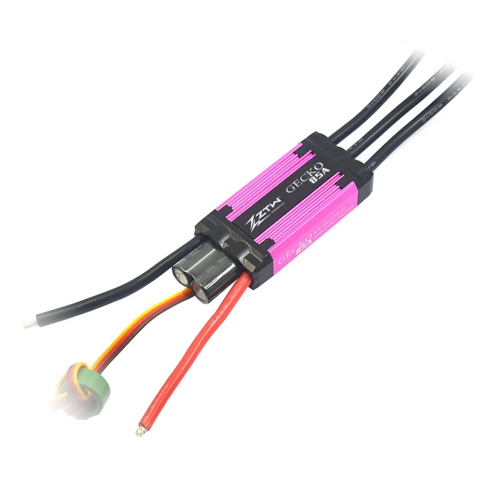 ZTW Gecko 45A/65A/85A/125A/155A ESC 2-6S Built-in 5/6/7.4/8.4V SBEC 8A Brushless Speed Controller For RC Airplane Aircraft Heli