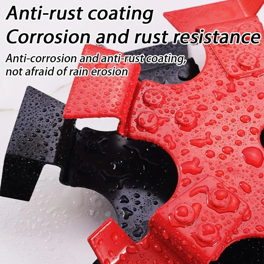 Manganstahl-Grabenfräser-Rad 240mm für Kleinfräsen, Bodenlockerung, Unkrautbekämpfung und Rasenmäher-Ersatzteile – Detail 10