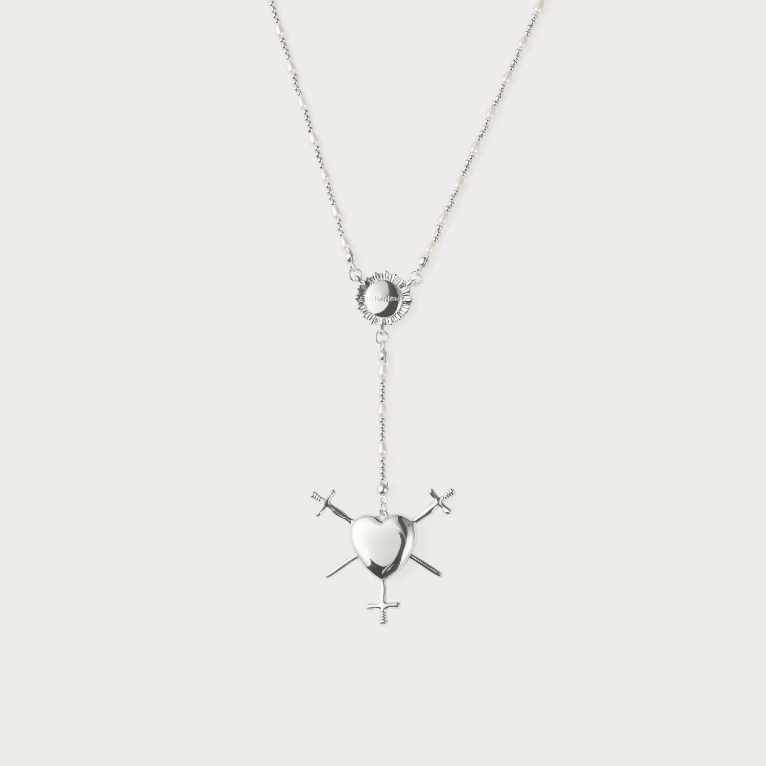 Gold Plated Copper Heart Cross Pendant Necklace Women\'s Faith Clavicle Chain Christianity Halloween Christmas Jewelry