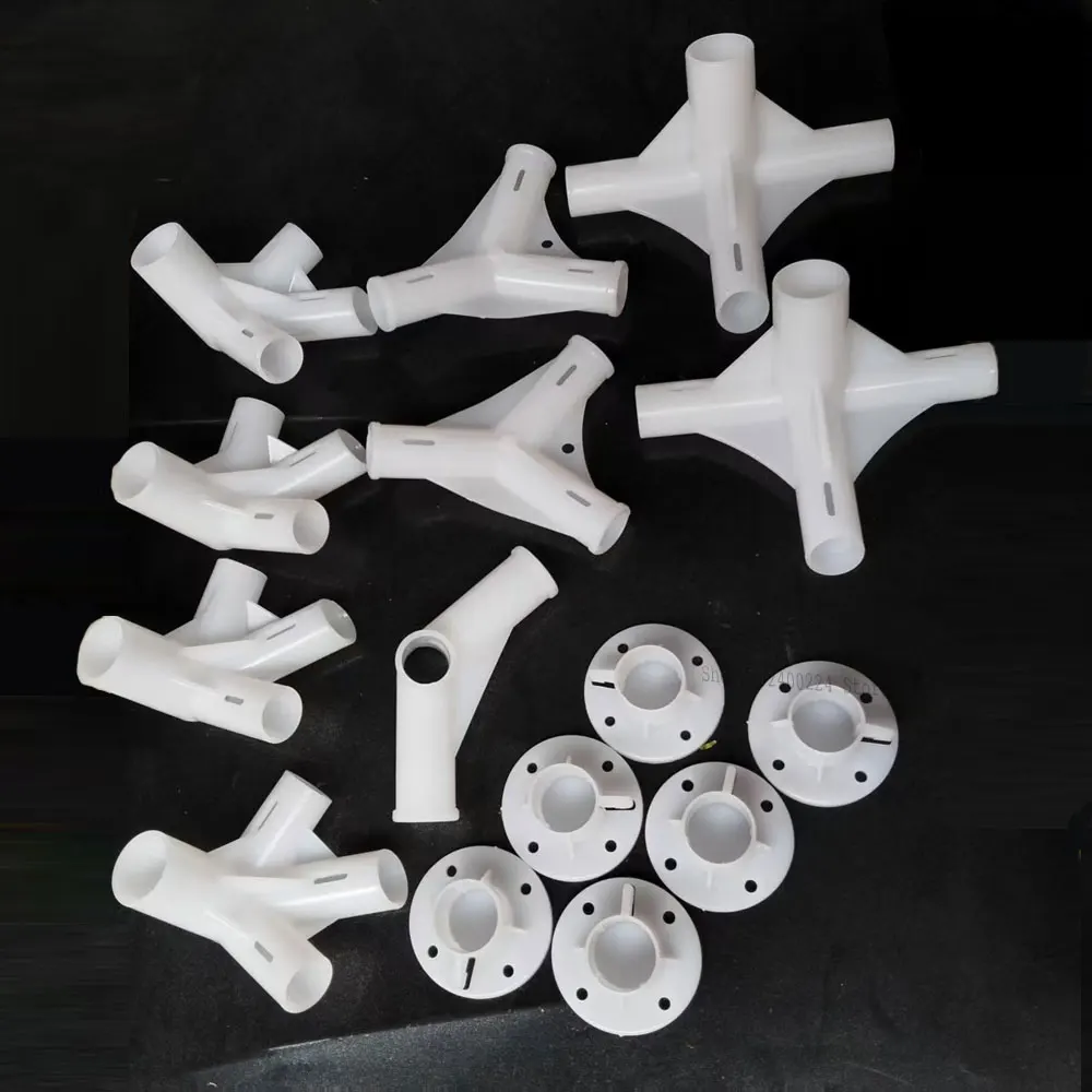 

15pcs Plastic Spare Parts For 3x6m Gazebo Awning Tent Feet Corner Center Connector 25/19mm Tent Connector Outdoor Camping Tool