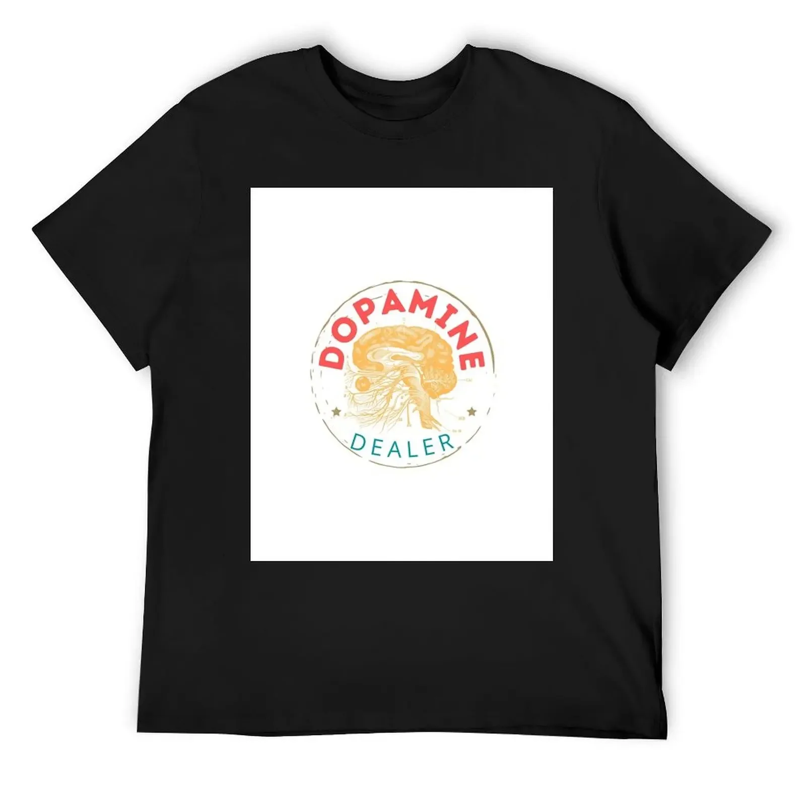 Dopamine Dealer T-Shirt vintage graphic tee man clothes cotton t shirt men