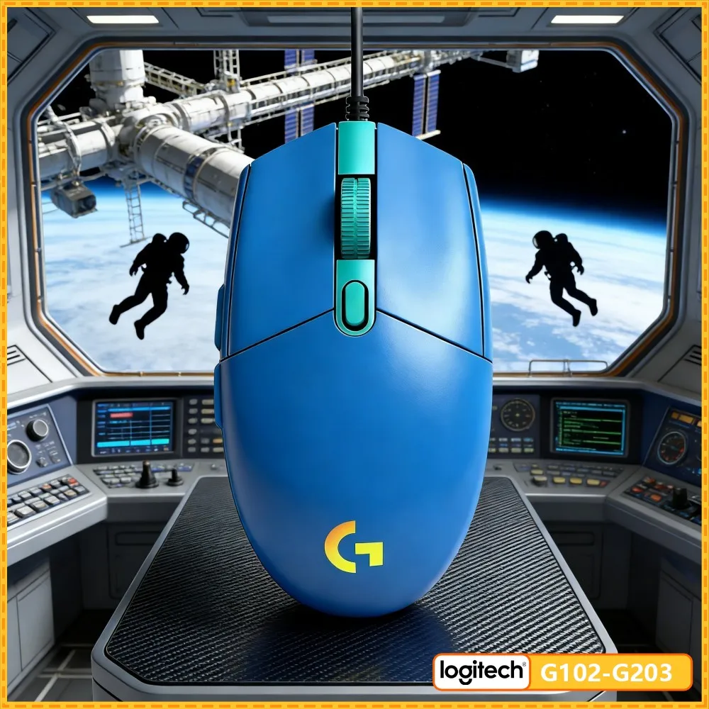 Logitech G102 Prodigy Mouse 1ms Response Time 1000Hz Polling RGB Sync for Long Gaming Sessions Fun