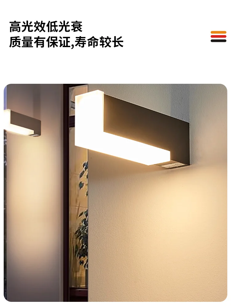 Outdoor wall lamp, courtyard lamp, outdoor lighting lamp, villa entrance door, front lamp, wall table lamp, waterproof