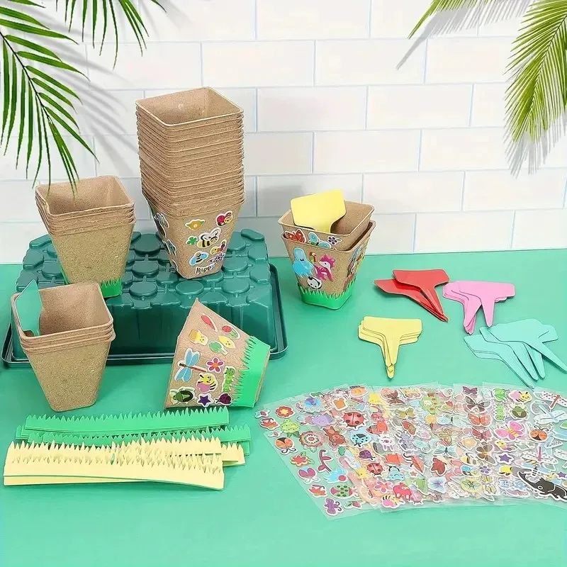 kit-de-artesanato-em-papel-para-jardim-feito-a-mao-com-vasos-de-flores-e-cupulas-folhas-de-atividades-criativas-para-jardim-e-adesivos-incluidos