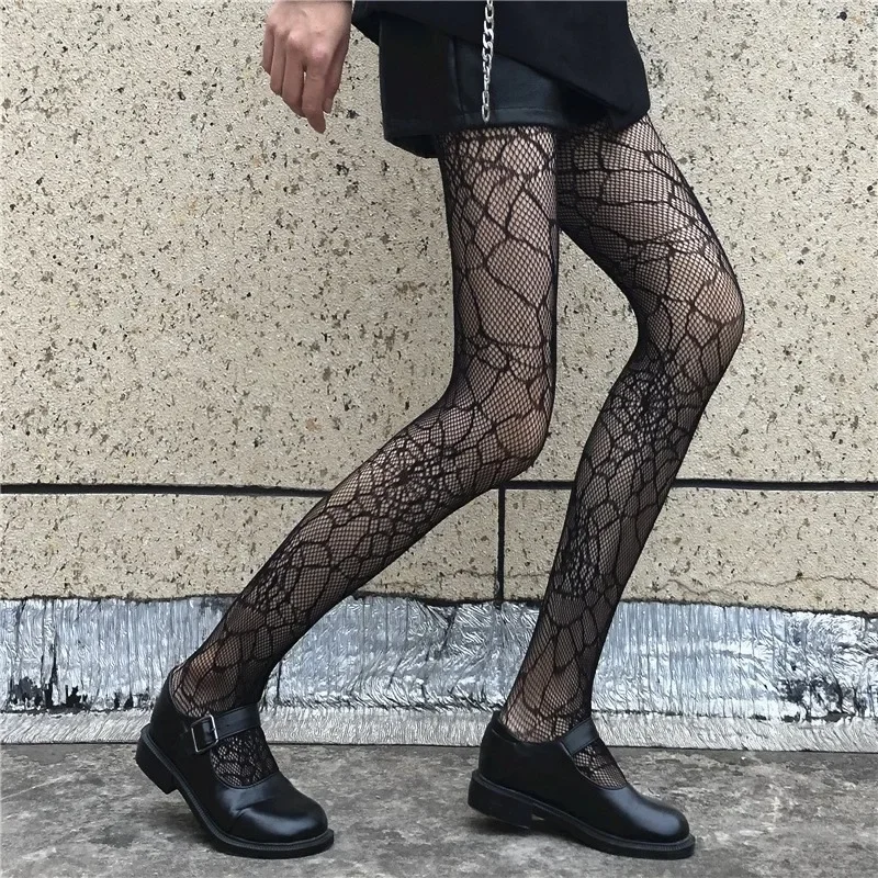 

Sexy Fishnet Stockings Black Lolita Body High Socks Kawaii Long Fish Net Pantyhose Mesh Tights Lingerie Skin JK Waist Hosiery