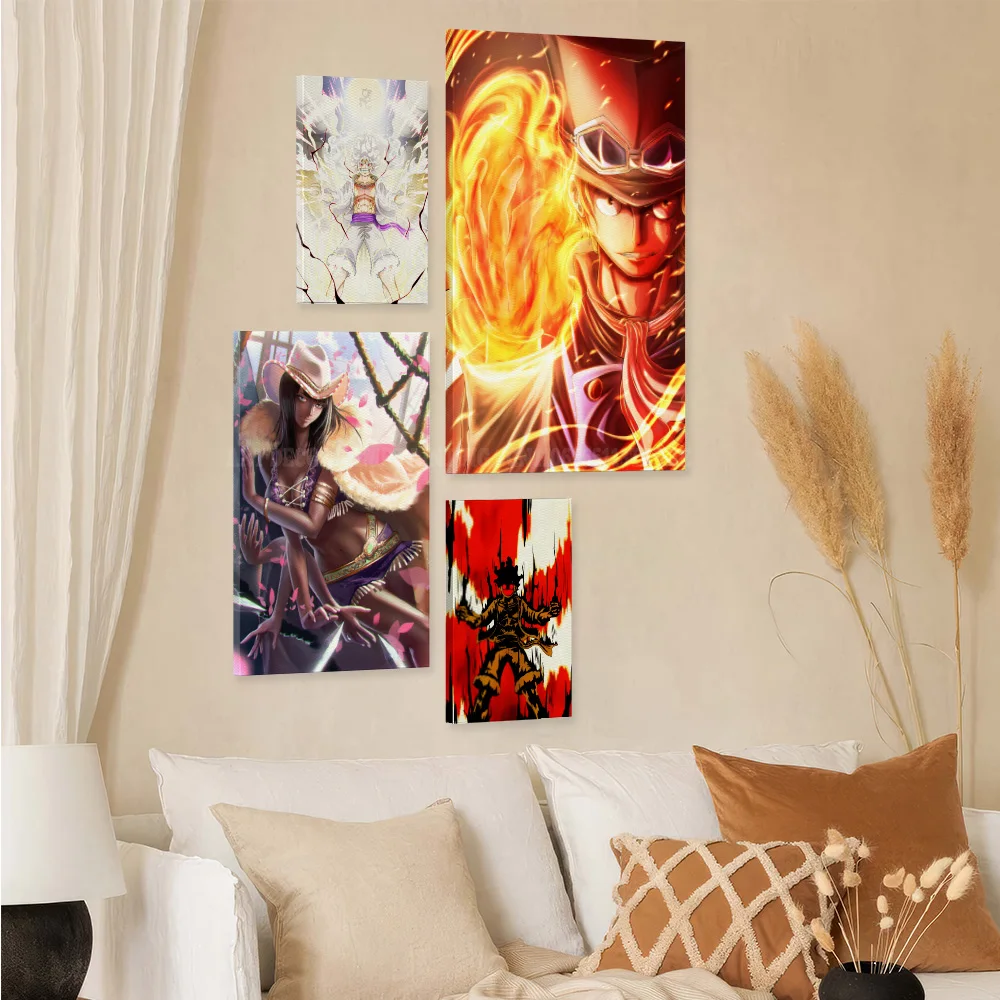 1 قطعة أنيمي قطعة واحدة ديكور المنزل يطبع مع اللوحة المؤطرة HD صور الداخلية جدار الفن HD قماش المشارك خلفية السرير #3