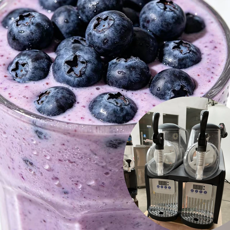 Commercial Slushie Machine Slush Maker Frozen Drink Maker Dispenser Ice-Cool Juice Smoothie Granita Vending Machine 110V