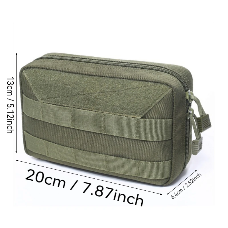 Molle Pouch, Tactical Admin Pouch Riem Edc Tool Organizer Rits Utility Taillepakket