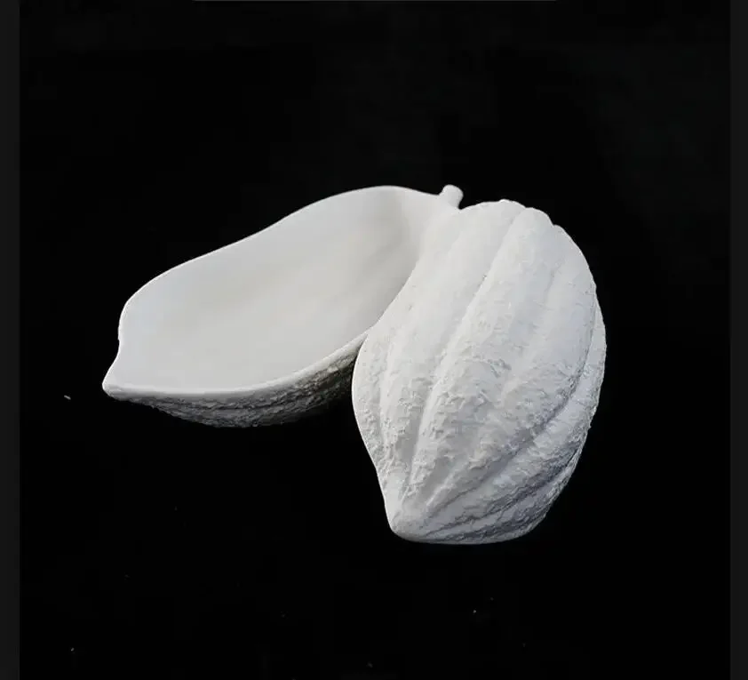 

Cocoa Shape Ceramic Dessert Plate Western Restaurant Food Decoration Steak Modern Home Kitchen Tableware