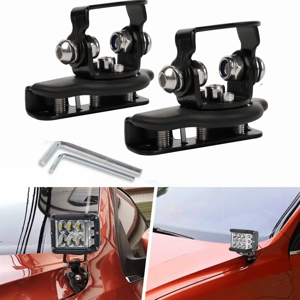 LED Work Light Mount Bracket Clamp Holder for Off Road SUV ATV 4WD Universal 4x4 Auto Accessories Spotlight Bracket