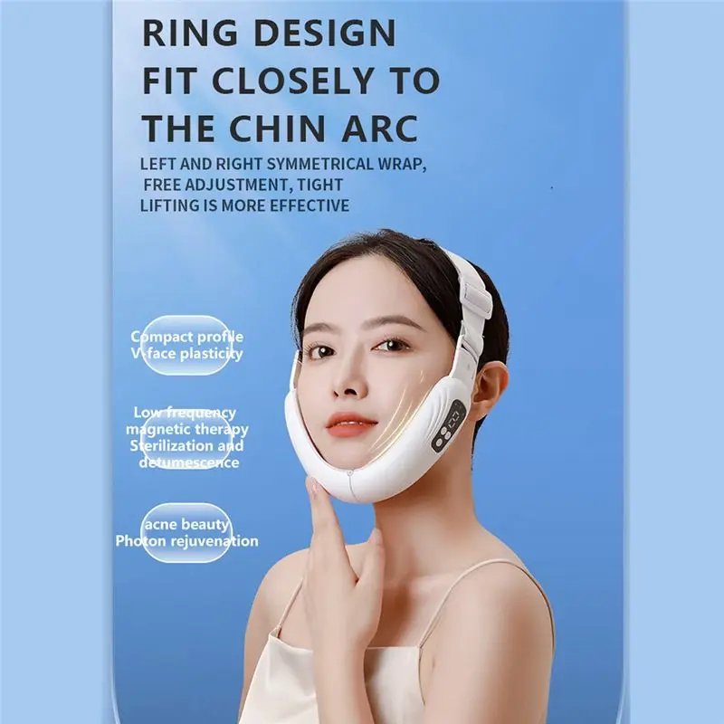 VENTA CALIENTE-Cuidado de la piel EMS Masajeador facial eléctrico Máquina de adelgazamiento facial V Shaper Mento Levantamiento de mejillas Equipo reafirmante Herramienta de belleza