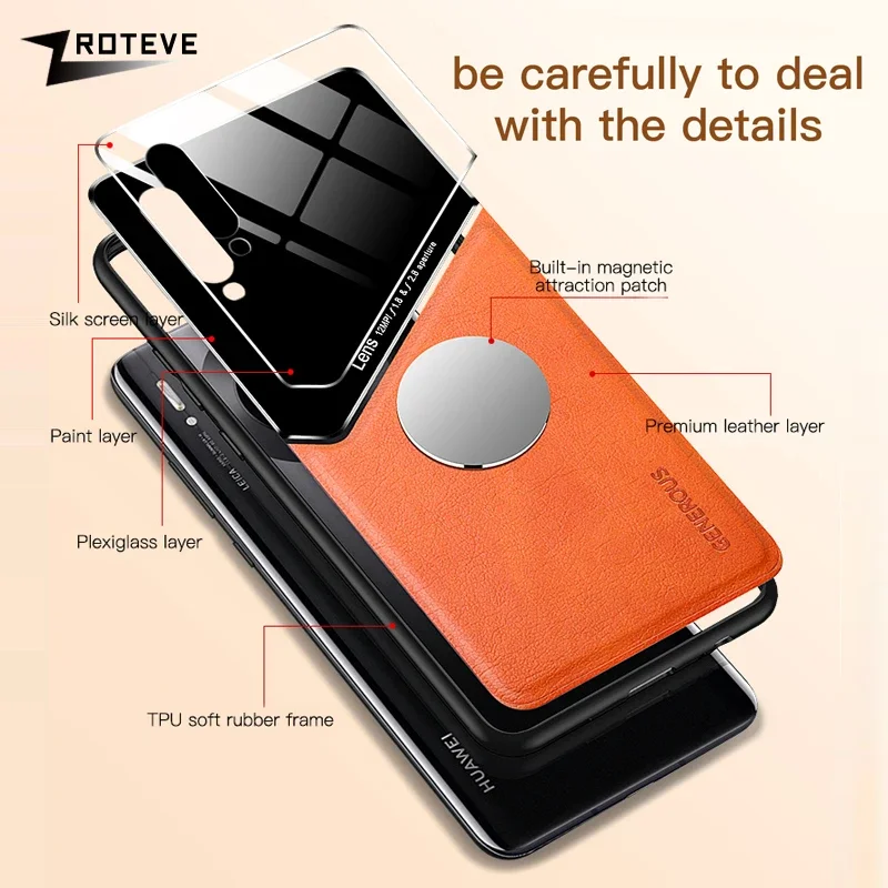 A50 custodia Zroteve PU Leather Car Magnetic Hard PC Cover per Samsung Galaxy A70 A50 A30S A50S per Samsung A70 A70S custodie per telefoni