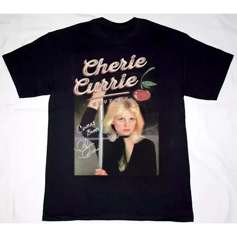 تي شيرت Cherie Currie The Runaways الجديد بجميع المقاسات من S إلى 5Xl