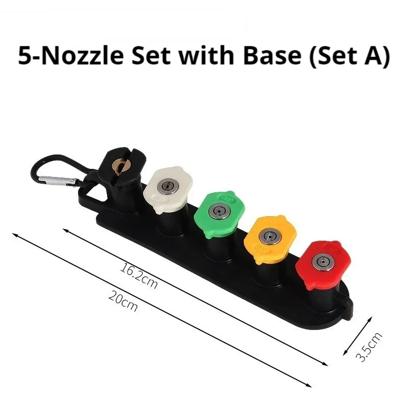 5/7Pcs Color-Coded Pressure Washer Nozzles Kit, 1/4