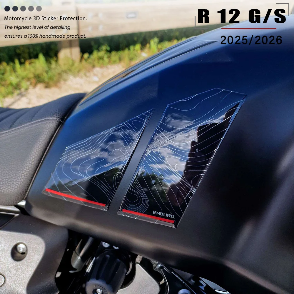 

R12G/S Night Black Bat 3D Sticker 2025 - Motorcycle Accessories for R 12 G/S Tank Pad Protector Sticker
