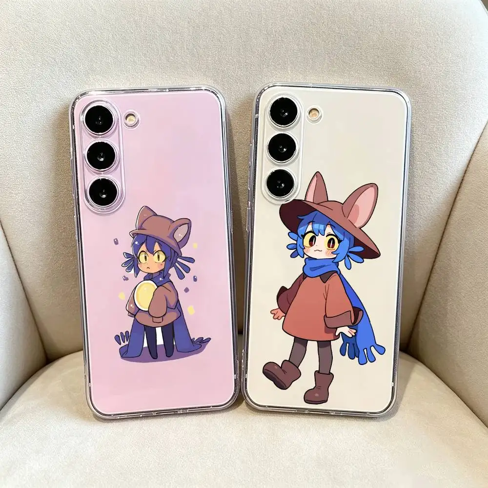 One Shot Game Niko  Clear Soft Silicone Phone Case for Samsung Galaxy A71, A70, A30，A52, A51, A40,