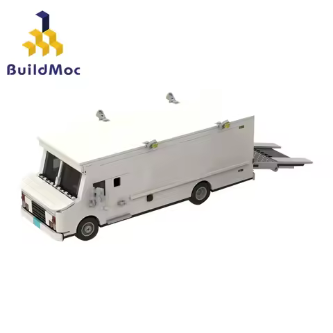 BuildMOC Back To The Future DeLorean Van Car Vehicle Building Blocks Kit Idea Assemble Time Machine Toys For Children Xmas Gifts