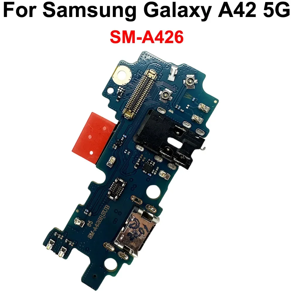

Gefensi USB Charge Port Jack Dock Connector Charging Board (OEM) For Samsung Galaxy A42 5G / SM-A426 Charging Flex Cable