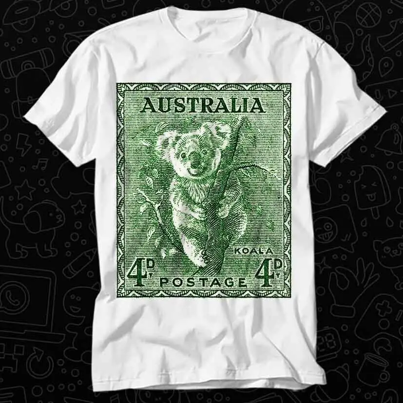 1940 Australia Koala Postage Stamp T Shirt 515