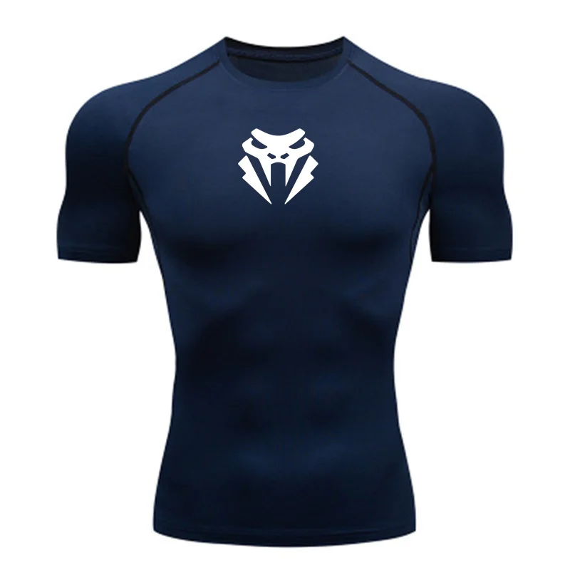 Men's Running Compression Tshirts Quick Dry Soccer Jersey Fitness Tight Sportswear Gym Sport Short Sleeve Shirt Breathable