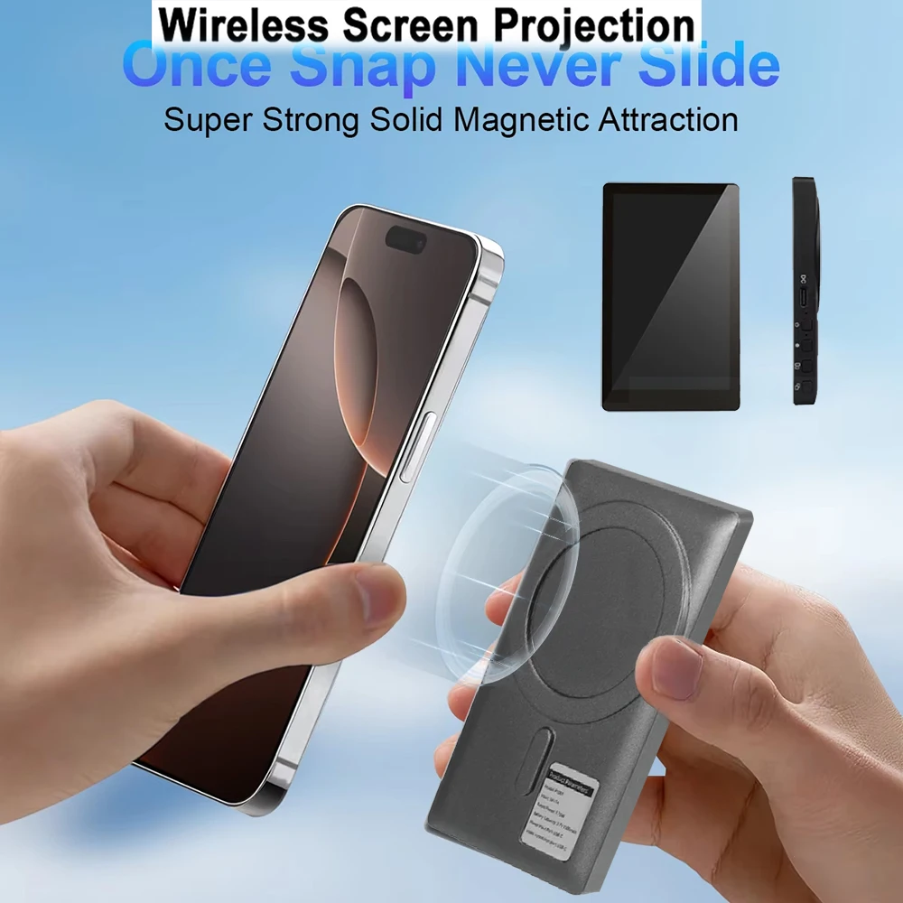 

Задняя камера смартфона, селфи-видеоблог, прямая трансляция для iPhone, Android-телефона, магнитный экран монитора для селфи