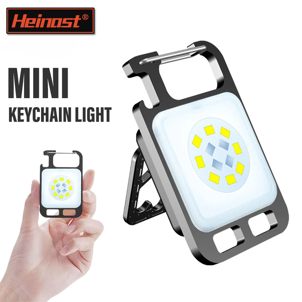 Суперъяркий мини-фонарик с COB матрицей, зарядный фонарь, фонарь для кемпинга с магнитом, 4 режима освещения, для кемпинга и дома