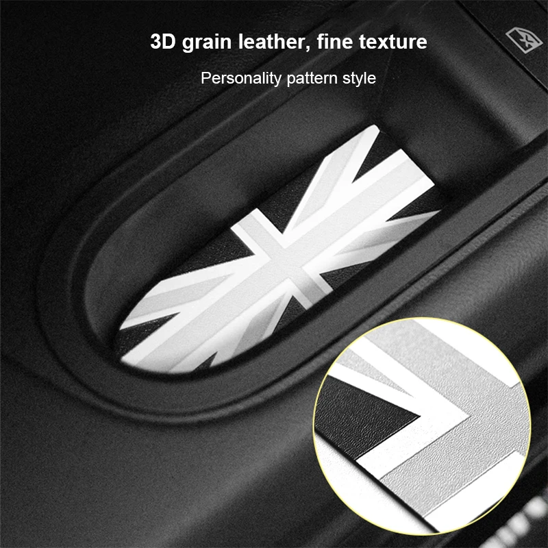 18pcs 3D Leather Car Door Groove Mat Slot Cup Holder Pad Anti-slip Decoration Cover Auto Accessories for Mini Countryman U25