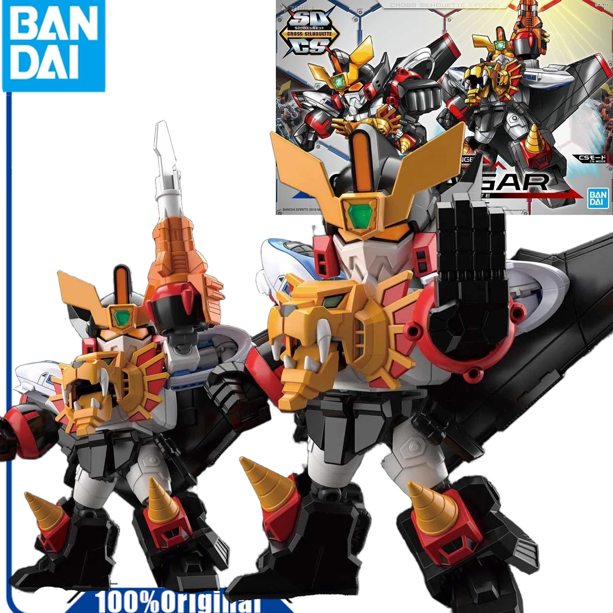 Bandai Original GUNDAM   SDCS NORMAL EDITION BRAVE KING GAOGAIGAR  Anime Action Figure Assembly Model Toys Collectible Model Orn