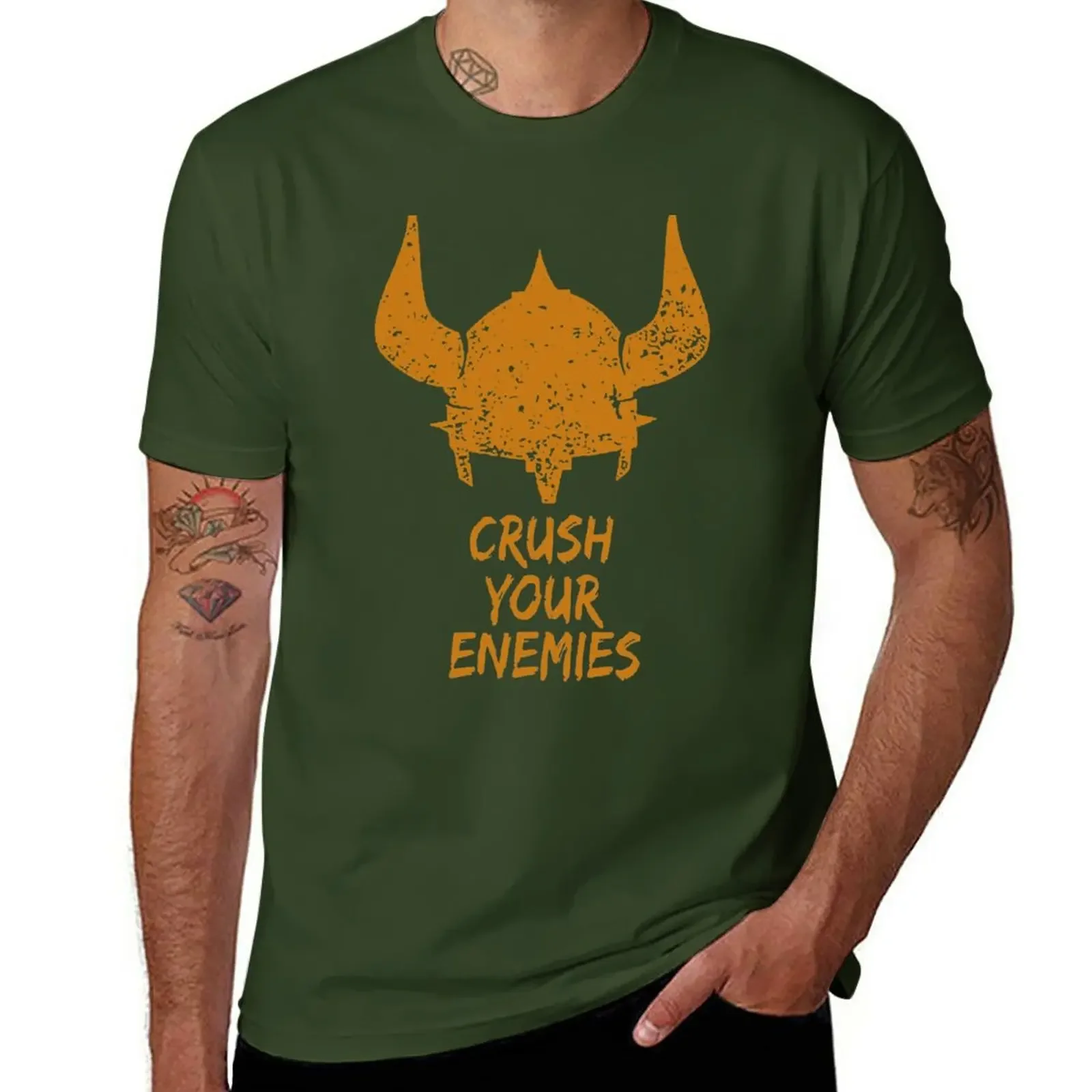 New Crush Your Enemies! T-Shirt black t shirt oversized t shirts boys t shirts new edition shirt men workout shirt