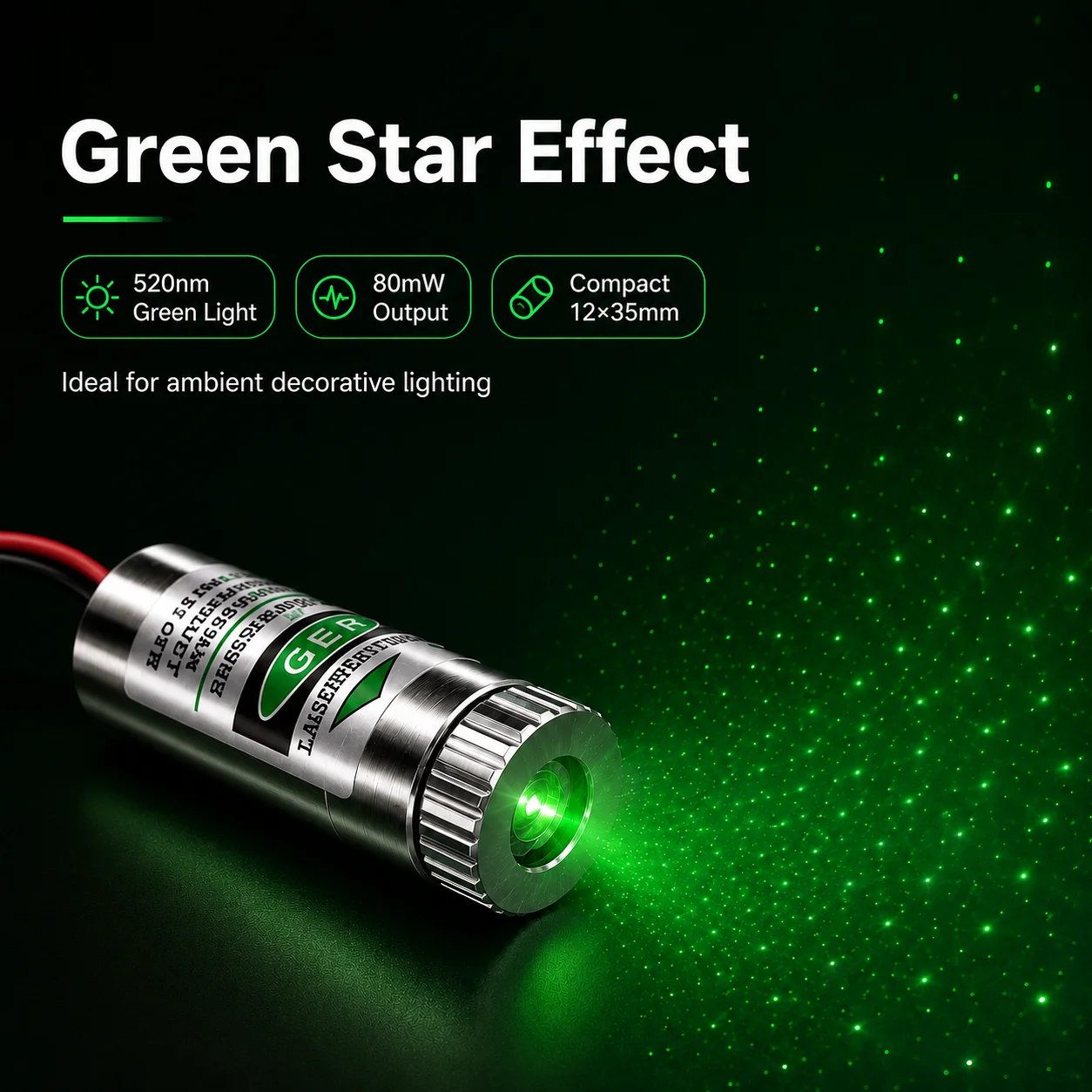 ZhonNa 520nm Green Star Laser - Industrial Laser Projector recensie en prijs
