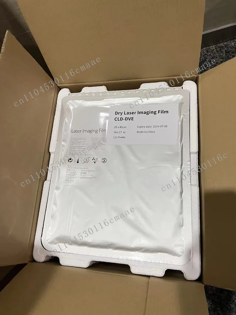 Película de Imagenología Láser Nif DVE 125 para Impresoras Láser Carestream Dryview 5950, Dryview 6950, Dryview 5700, Película de Rayos X Médica Kodak