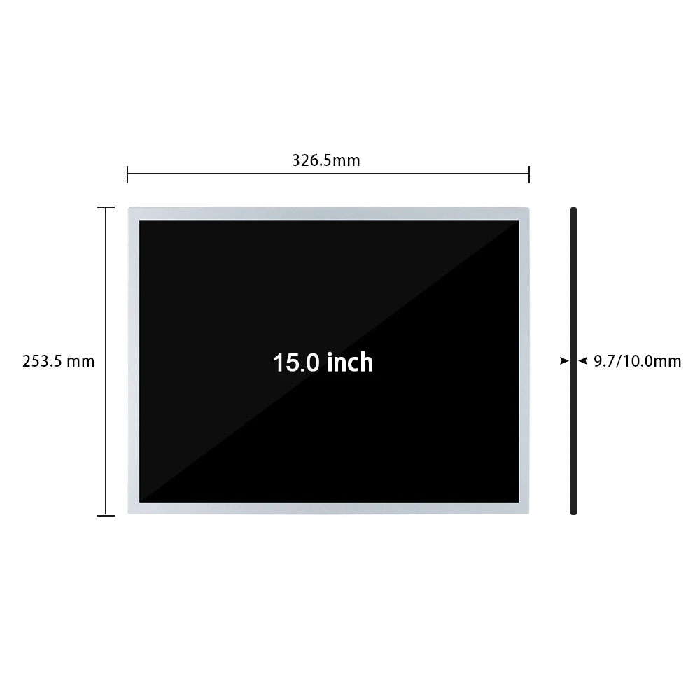 BOE DV150X0M-N11 15 Inch LCD Display Screen LVDS Interface 20 Pins 1024×768 LCM Module 350 Nits For Digital sign