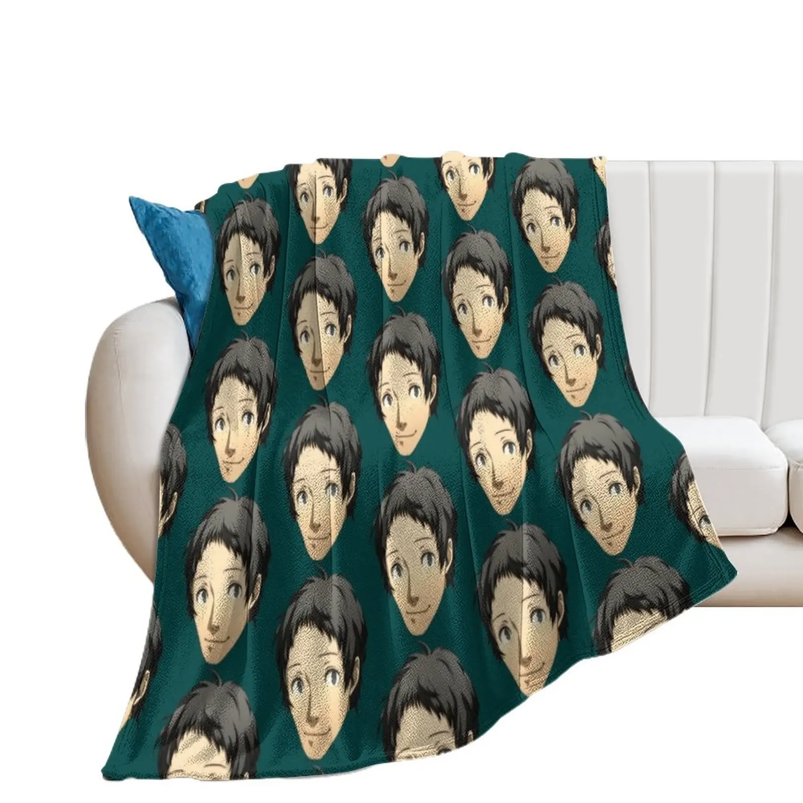 Adachi Tohru Throw Blanket Flannel Fabric blankets and throws Blankets