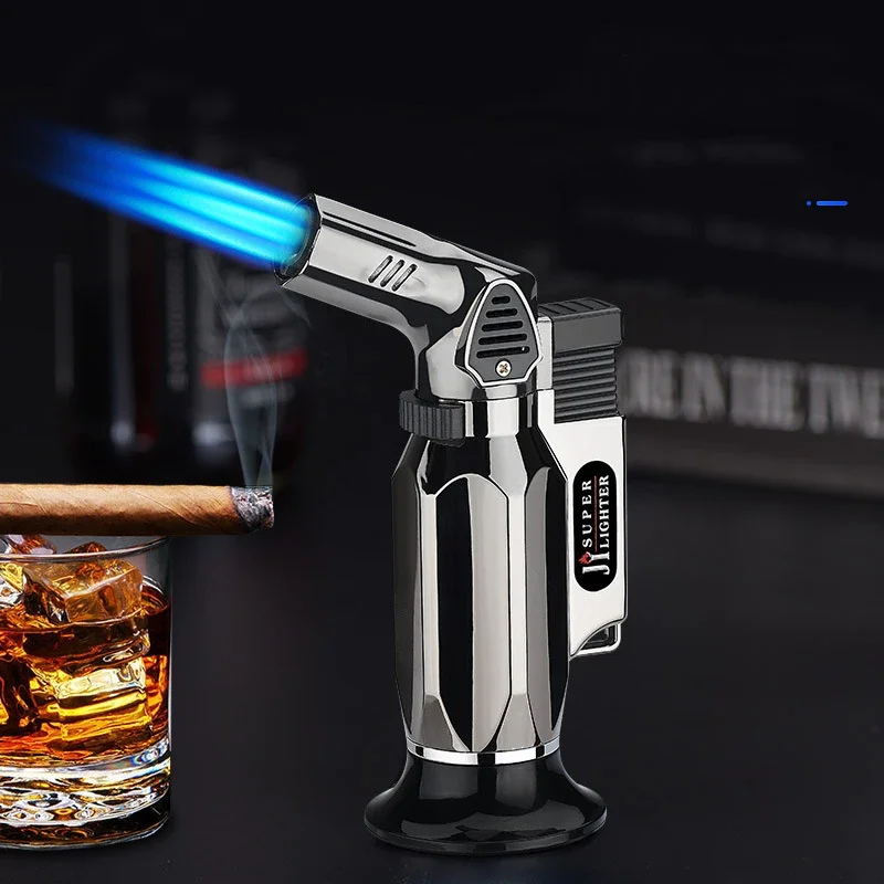 Windproof Jet Turbo Gas Lighters Smoking Accessories BBQ Kitchen Cooking Jewelry Welding Cigarettes Lighters Gadgets For Men