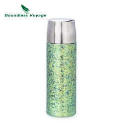 Boundless Voyage 500ml Titanium Insulated Water Bottle Reusable Double Walled Bottle Ultralight Leakproof Drinkware Ti3256D