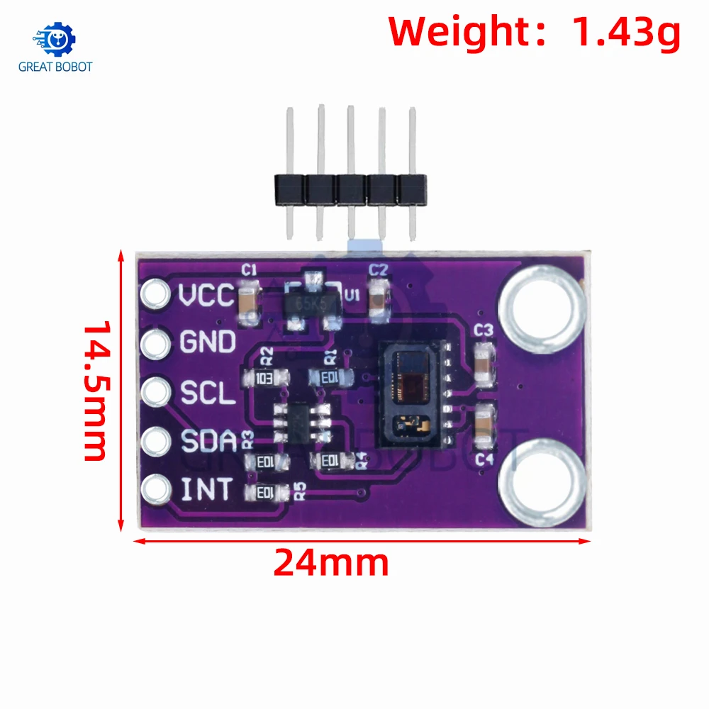 1~10PCS MCU-30105 MAX30105- DC5V Based Optical Sensor Module Smoke Particle  Flame Detection for arduino/ST