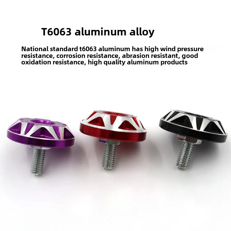 العالمي CNC 6 مللي متر سبائك الزخرفية لوحة ترخيص مسامير ل NIU yeade zuma هوندا سكوتر كهربائي دراجة نارية تعديل أجزاء #4