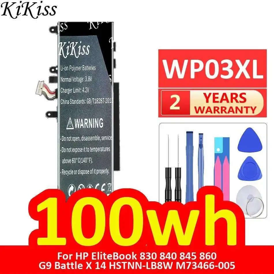 

Reliable Power WP03XL Laptop Battery 100Wh For HP Elitebook 830 840 845 860 G9 Battle X 14 Hstnn-LB8W M73466-005 Fast Charging