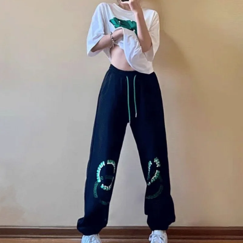 Cotton Sweatshirt Trousers Woman Tracksuit Sport Summer 2024 Pant Sets for Women 2 Pieces Groups Of New In Matching Aesthetic D